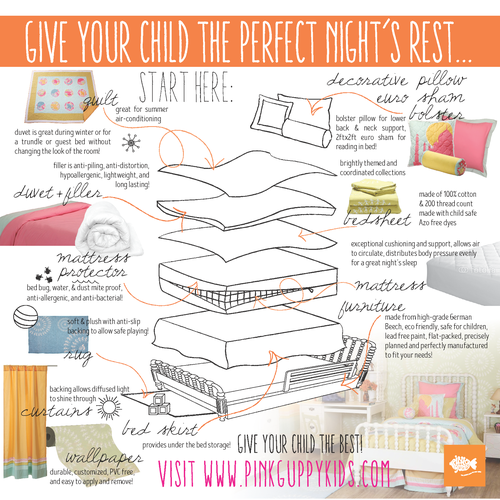 Newspaper design with the title 'Newspaper Ad for Child's Furniture Company'