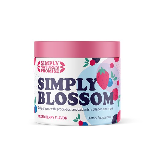 Jar label with the title 'dietary supplement jar'