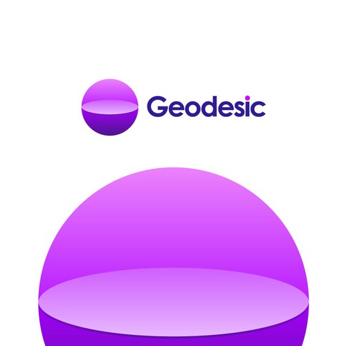 Transparent logo with the title 'Geodesic: Earth Equator Line Logo Design Proposal'