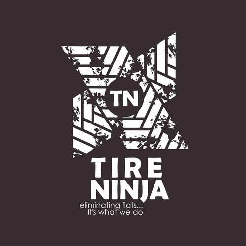 Manly design with the title 'Mature, Manly, yet Modern logo concept for TIRE NINJA'