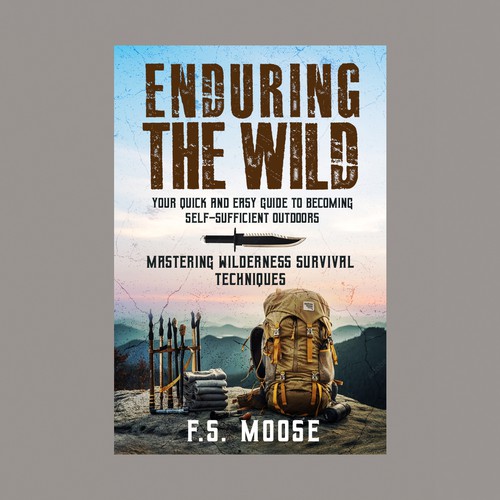 Forest book cover with the title 'Enduring the Wild: Mastering Wilderness Survival Techniques'