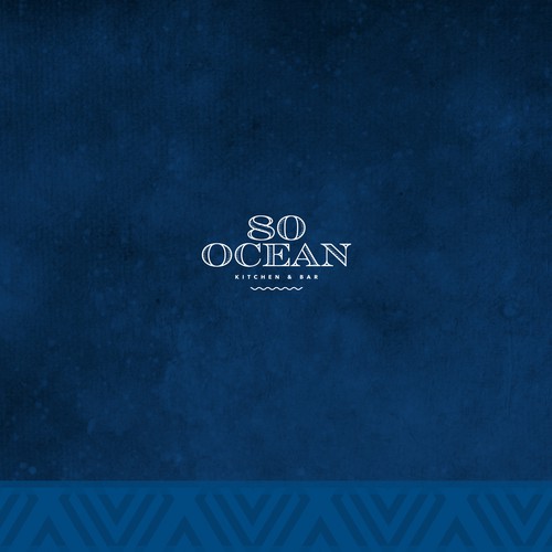 Nostalgic logo with the title 'Logo Design for 80 Ocean'