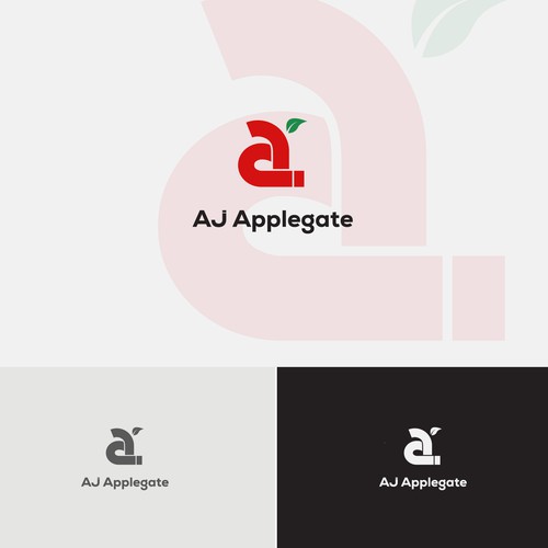Attractive logo with the title 'logo concept for AJ Applegate'
