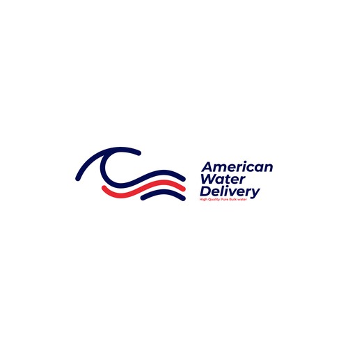 Watermark logo with the title 'American Water Delivery'
