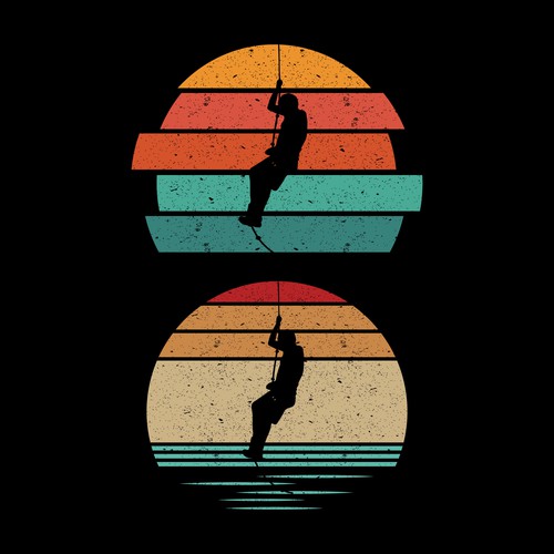 Sunset t-shirt with the title 'Winning design'