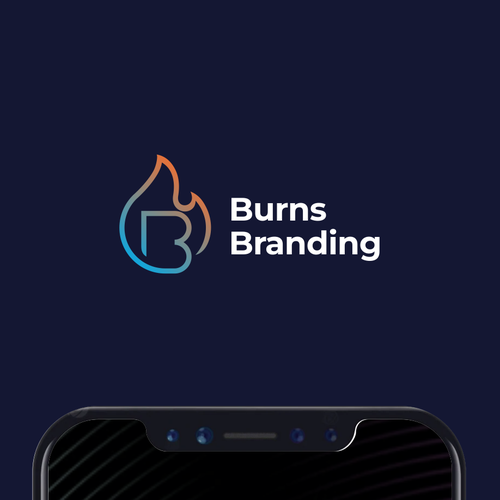 Bb logo with the title 'Burns Branding - Logo Design'
