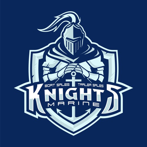 Trailer logo with the title 'Knight’s Marine'