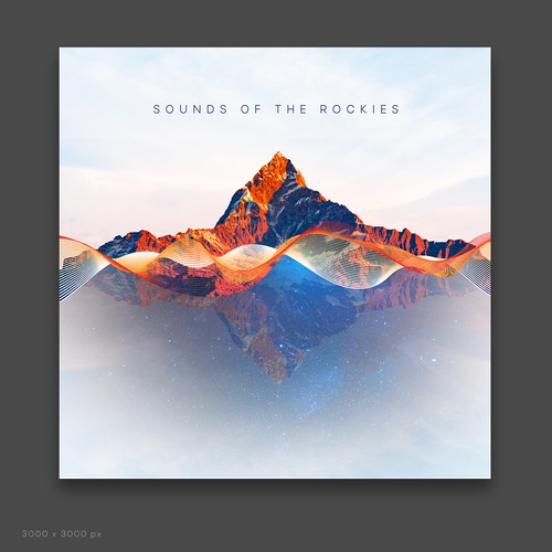 Audio design with the title 'Album Cover'