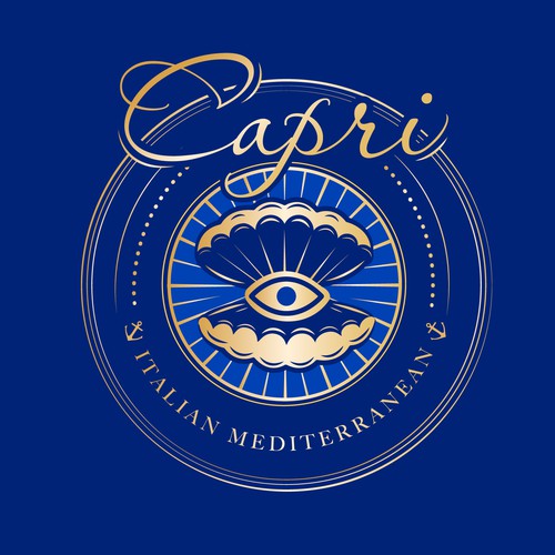 Eye brand with the title 'Capri logo'