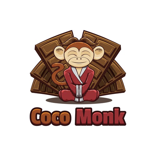 Chocolate logo with the title 'Logo for a chocolate company'