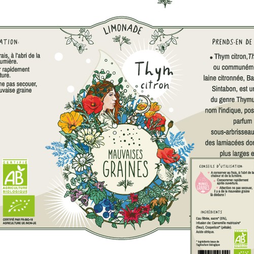 Organic brand with the title 'Mauvaises Graines'