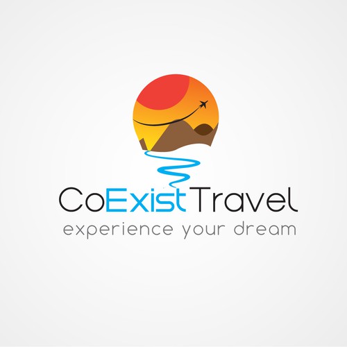 Conceptual brand with the title 'Logo concept for Travel Agency '