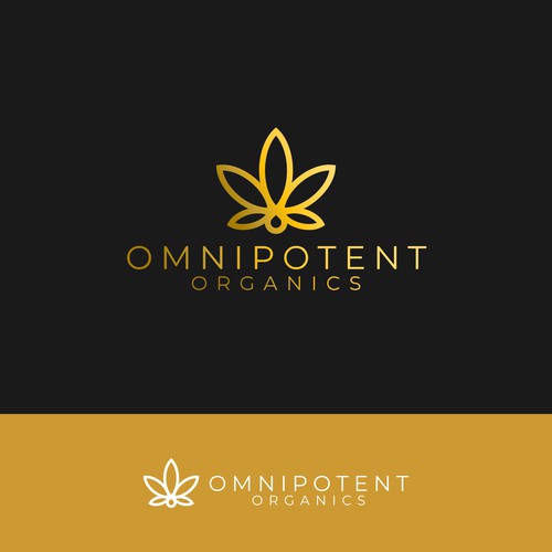 Hemp oil logo with the title 'Omnipotent Organics'
