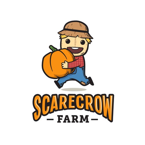 Pumpkin design with the title 'Logo Concept for a Pumpkin Farm'