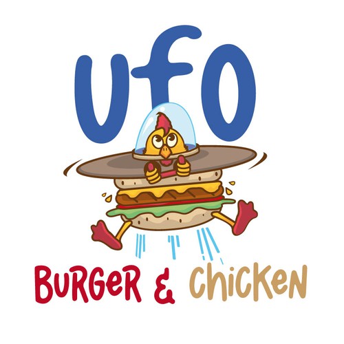 Engineering logo with the title 'Logo Ufo Burger & Chicken'