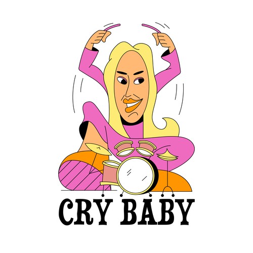 Drummer design with the title 'Drummer's mascot'