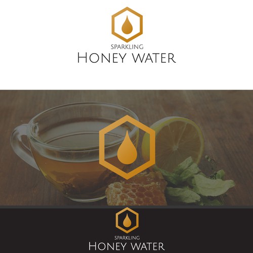 Dutch design with the title 'Logo for water with Honey flavour'