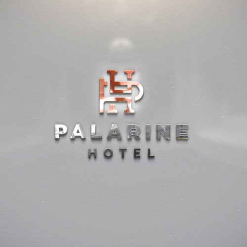 Minimalist logo with the title 'Palarine Hotel'