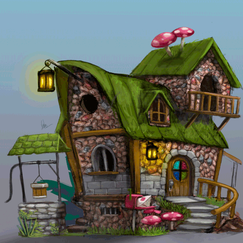 Gnome design with the title 'Gnome house'