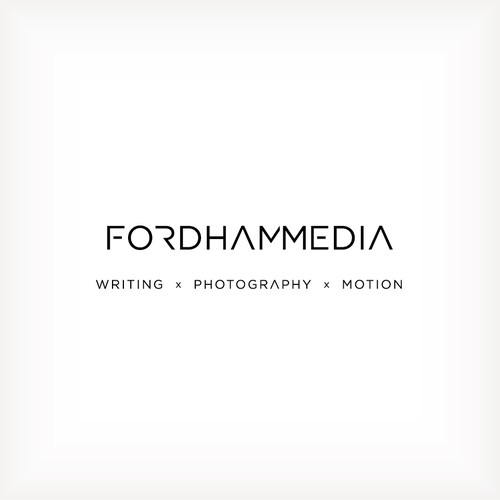 Writing logo with the title 'Modern, sleek, clean & creative logo for new media company'