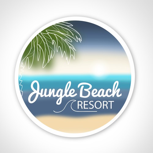 Summer logo with the title 'New logo wanted for Jungle Beach Resort'