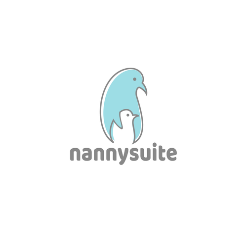 Penguin logo with the title 'Nannysuite'