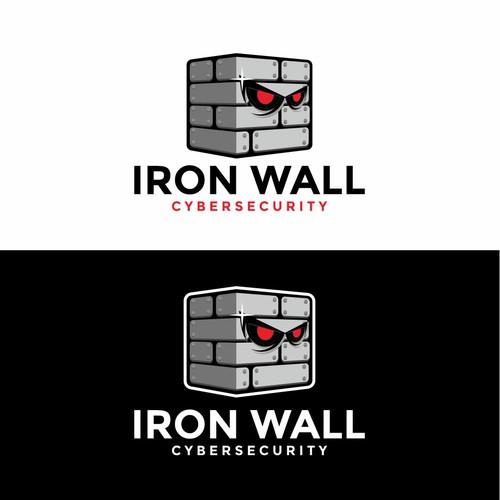 Cybersecurity brand with the title 'Playful but Serious Logo fro Cyber Security Company'