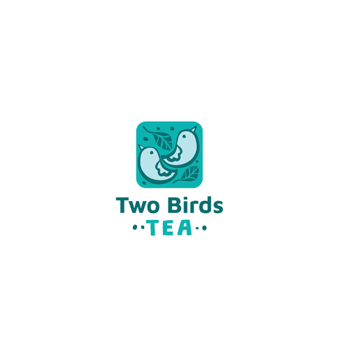 Bird logo with the title 'Logo design for tea subscription box'