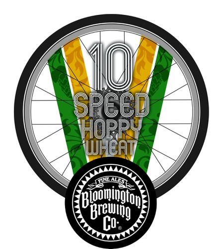 Label artwork with the title 'One of our best beers needs a kick-ass label design!'