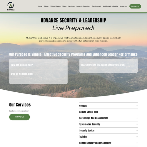 Design with the title 'School Security Firm Design'