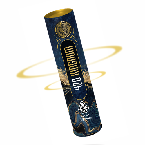 High-end packaging with the title '420 kingdom label product'