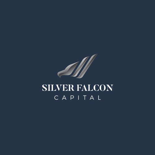 Falcon brand with the title 'Silver Falcon Capital logo'