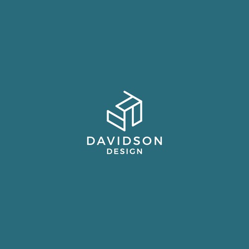 Cube design with the title 'Logo design concept for Davidson Design'