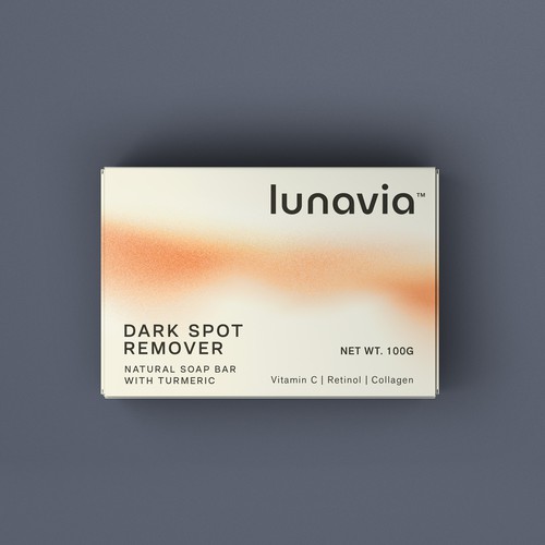 Packaging with the title 'Dark Spot Removal Soap Packaging'