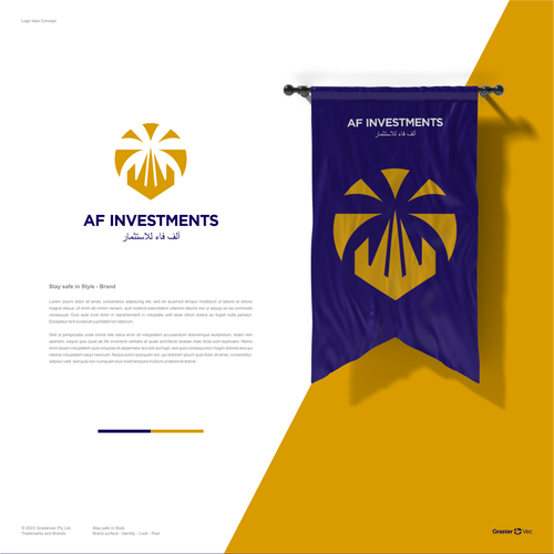 Investment brand with the title 'Investment Logo'