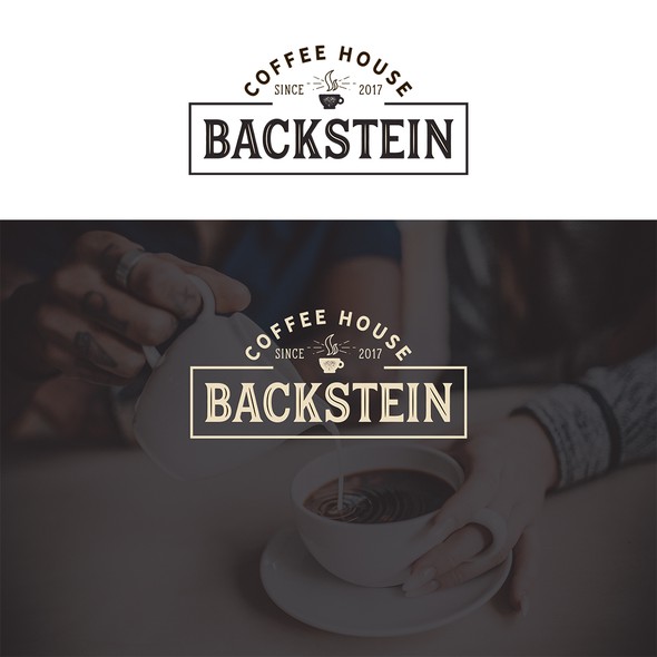 Coffee house design with the title 'Backstein Logo Concept'