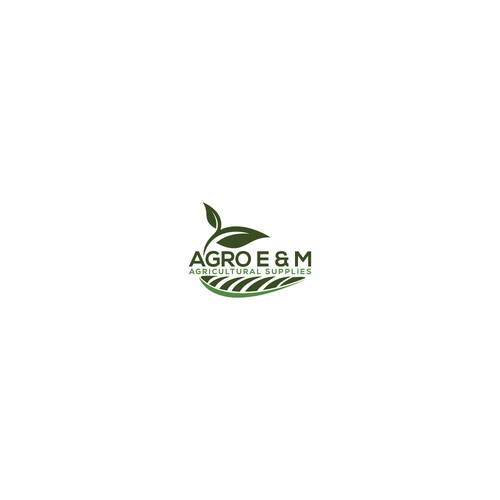 Soil design with the title 'logo concept for AGRO E & M AGRICULTURAL SUPPLIES'