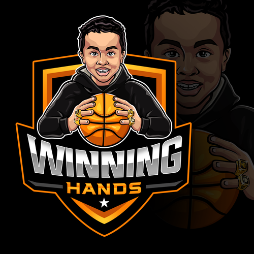Text logo with the title 'WINNING HANDS'
