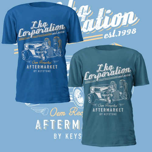 Car t-shirt with the title 'DESIGN FOR AUTOMOTIVE COMPANY'