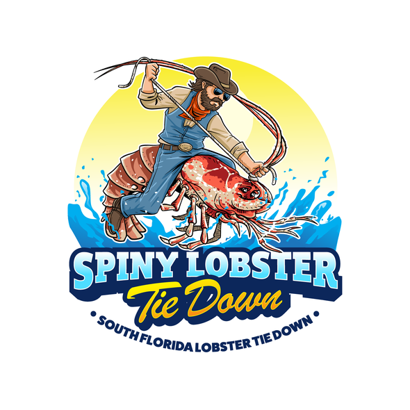 Lobster logo with the title 'Spiny Lobster logo'