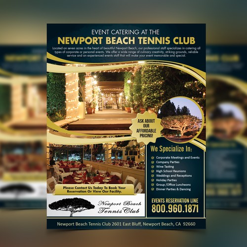 Tennis design with the title 'Need A Cool Looking Flyer Designed For Social  Club in Southern California!'