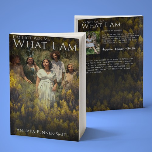 Abstract book cover with the title 'Dont Ask Me What Iam'