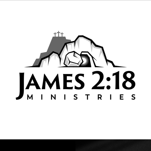 Jesus logo with the title 'James 2:18 Ministries'