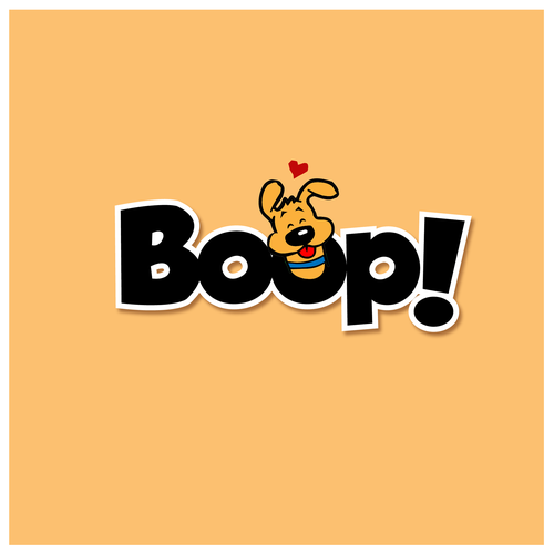 Pet care logo with the title 'Boop!'