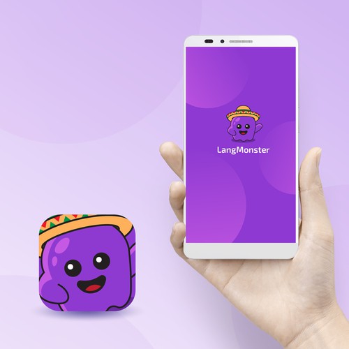 Sombrero logo with the title 'LangMonster logo'