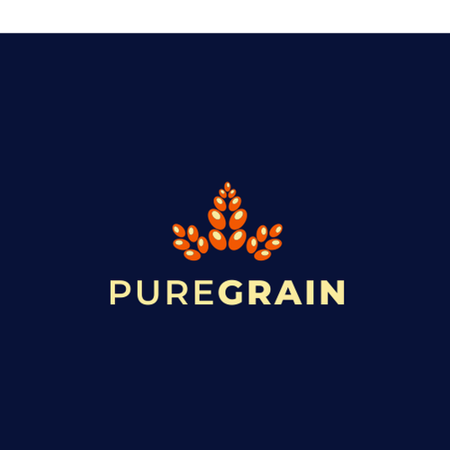 Agriculture brand with the title 'if you need a powerful new logo for purity grain or seed'
