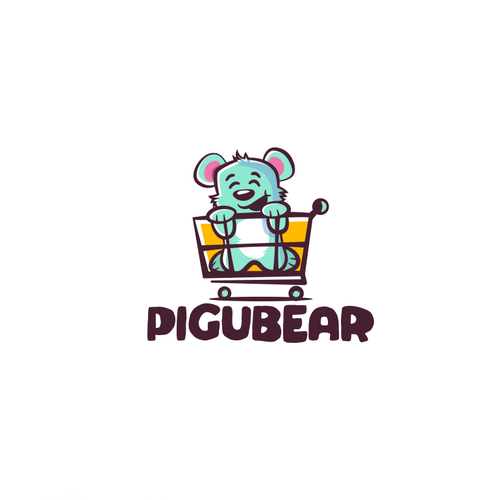 Cart logo with the title 'Logo concept for kids product store'