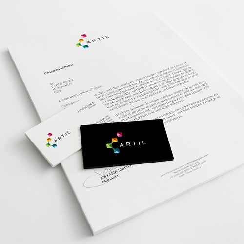 Logistics design with the title 'Artil'