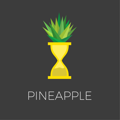 Pineapple logo with the title 'Pineapple+Sandglass = Timeapple'