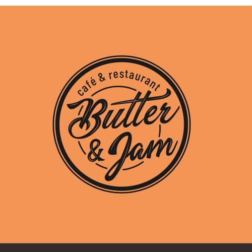 Butter logo with the title 'Design an awesome logo for our cafe and restaurant'